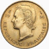 French West Africa. 10 Francs 1956