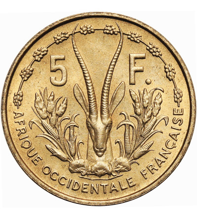 French West Africa. 5 Francs 1956