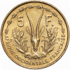 French West Africa. 5 Francs 1956