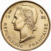 French West Africa. 5 Francs 1956