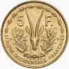 Francuska Afryka Zachodnia. 5 franków 1956