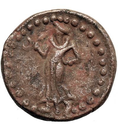 India, Yaudheyas. Post-Mauryan, Tribal Republics of North India, Circa 2nd-4th cent, Punjab-Haryana region. Bronze / AE Tetradrachm
