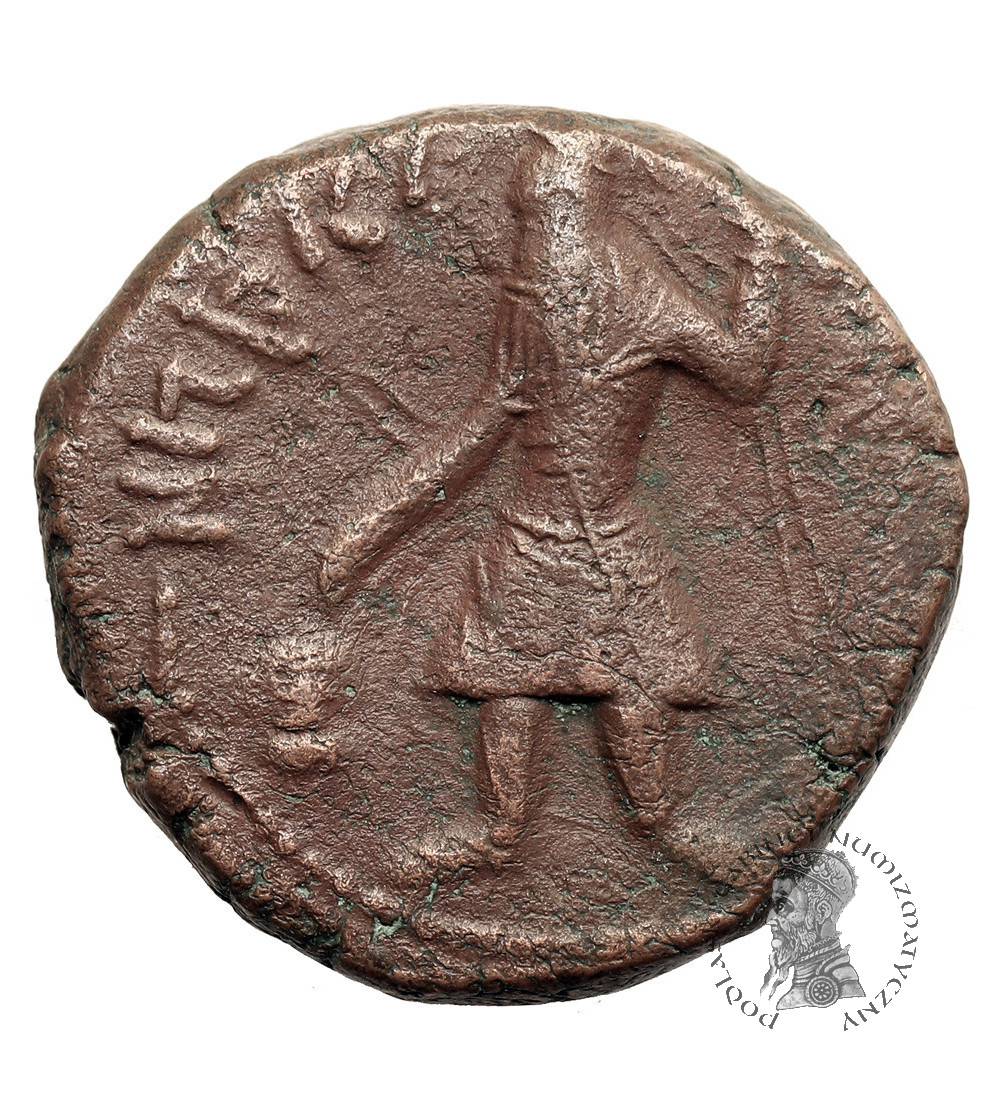 Starożytne Indie. Królestwo Kuszanów w Baktrii. Kanishka I, 127-151 AD. Tetradrachma, mennica Bagram?