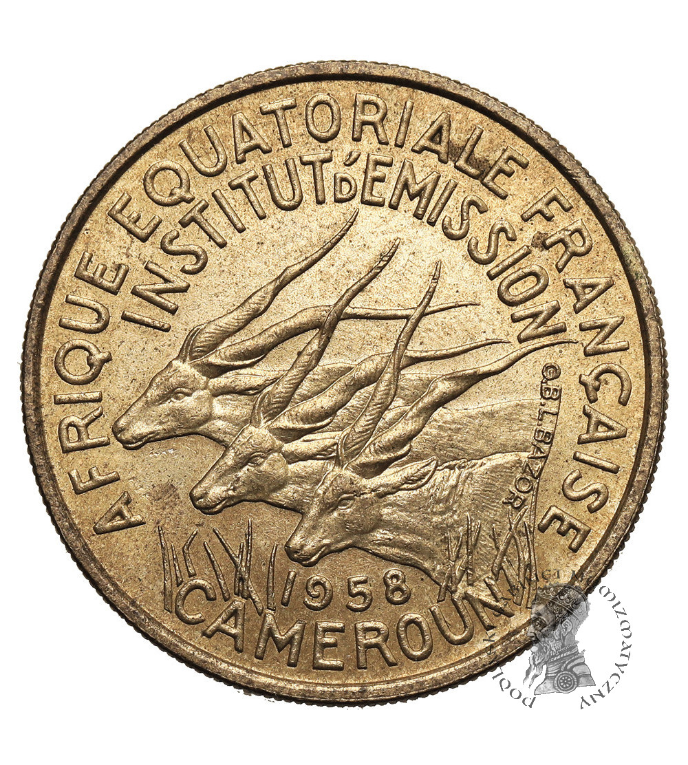 French Equatorial Africa - Cameroon. 25 Francs 1958