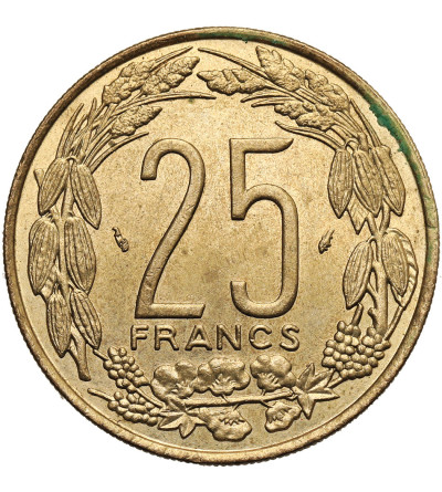 Central African States. 25 Francs 1975