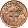 French Equatorial Africa. 1 Franc 1943 SA