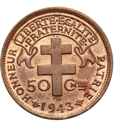 French Equatorial Africa. 50 Centimes 1943 SA