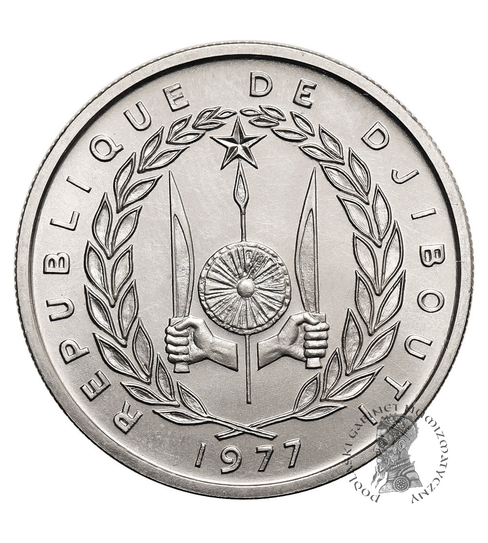 Dżibuti. 50 franków 1977, ESSAI (próba)