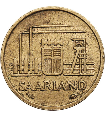Niemcy, Saarland, Protektorat francuski (1947–1956). 10 franków (Franken) 1954