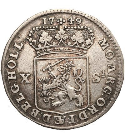 Netherlands, Province Holland (1580-1795). 10 (X) Stuiver 1748, Dordrecht Mint