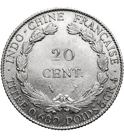 Indochiny Francuskie. 20 centów 1923 A, Paryż