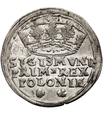 Polska. Zygmunt I, Stary 1506-1548. Grosz koronny 1545/4, Kraków - przebitka daty z 1544 (R*)