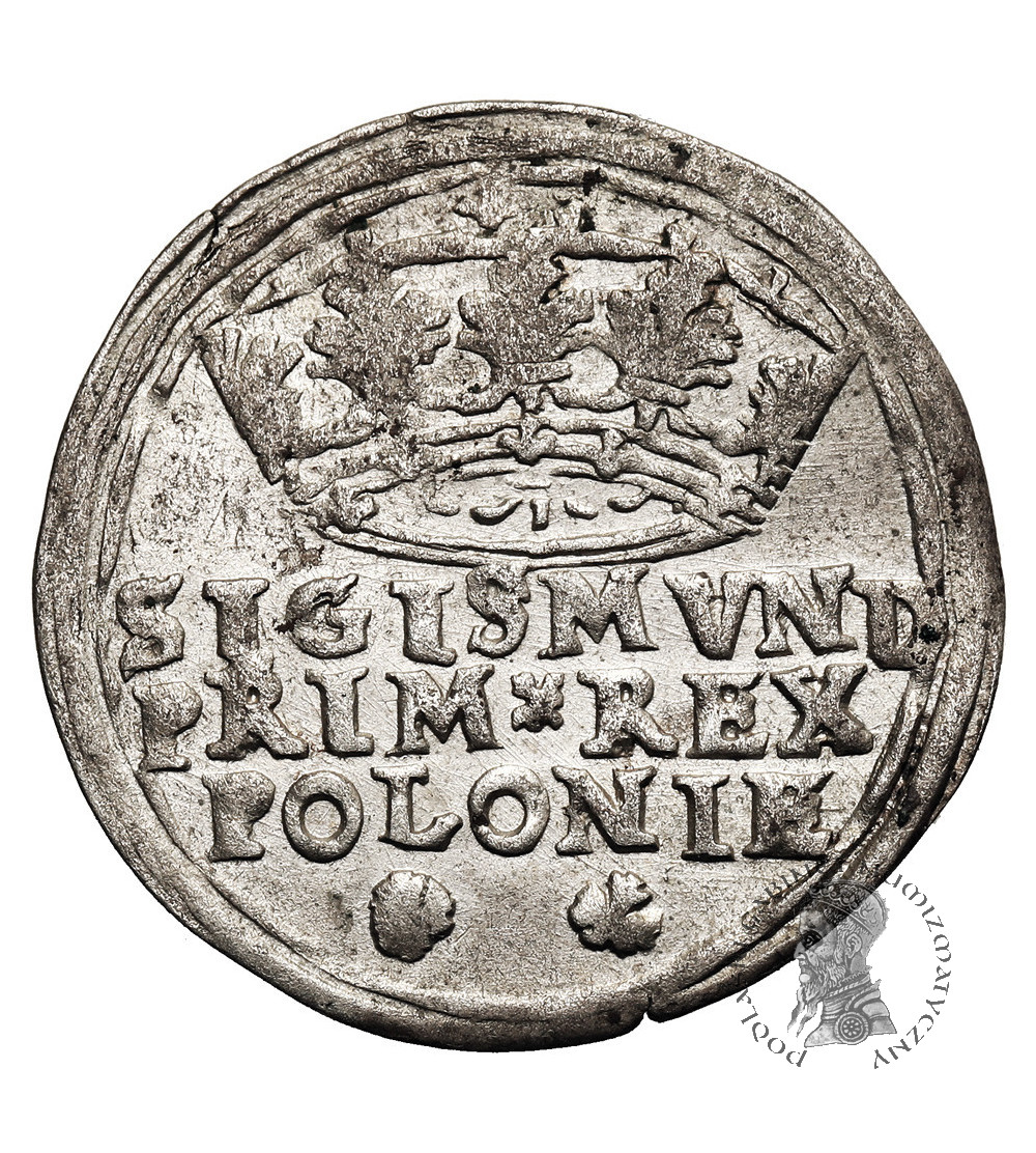 Poland. Zygmunt I Stary, 1506-1548. Crown Grosz (Groschen) 1545/4, Krakow Mint - overstruck year from 1544 (R*)