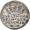 Poland. Zygmunt I Stary, 1506-1548. Crown Grosz (Groschen) 1545/4, Krakow Mint - overstruck year from 1544 (R*)
