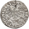 Polska. Zygmunt I, Stary 1506-1548. Grosz koronny 1545/4, Kraków - przebitka daty z 1544 (R*)