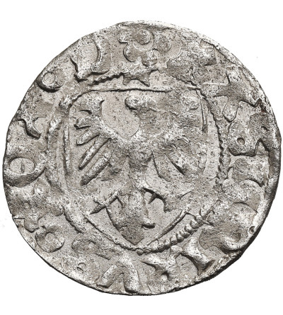 Polska. Kazimierz Jagiellończyk 1446-1492. Szeląg bez daty, mennica Gdańsk - błąd NONET zamias MONET