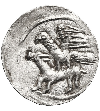 Poland. Wladyslaw II Wygnaniec (Wladislaw II The Exile), 1138-1146 AD. Denar ND, Krakow mint - eagle and hare