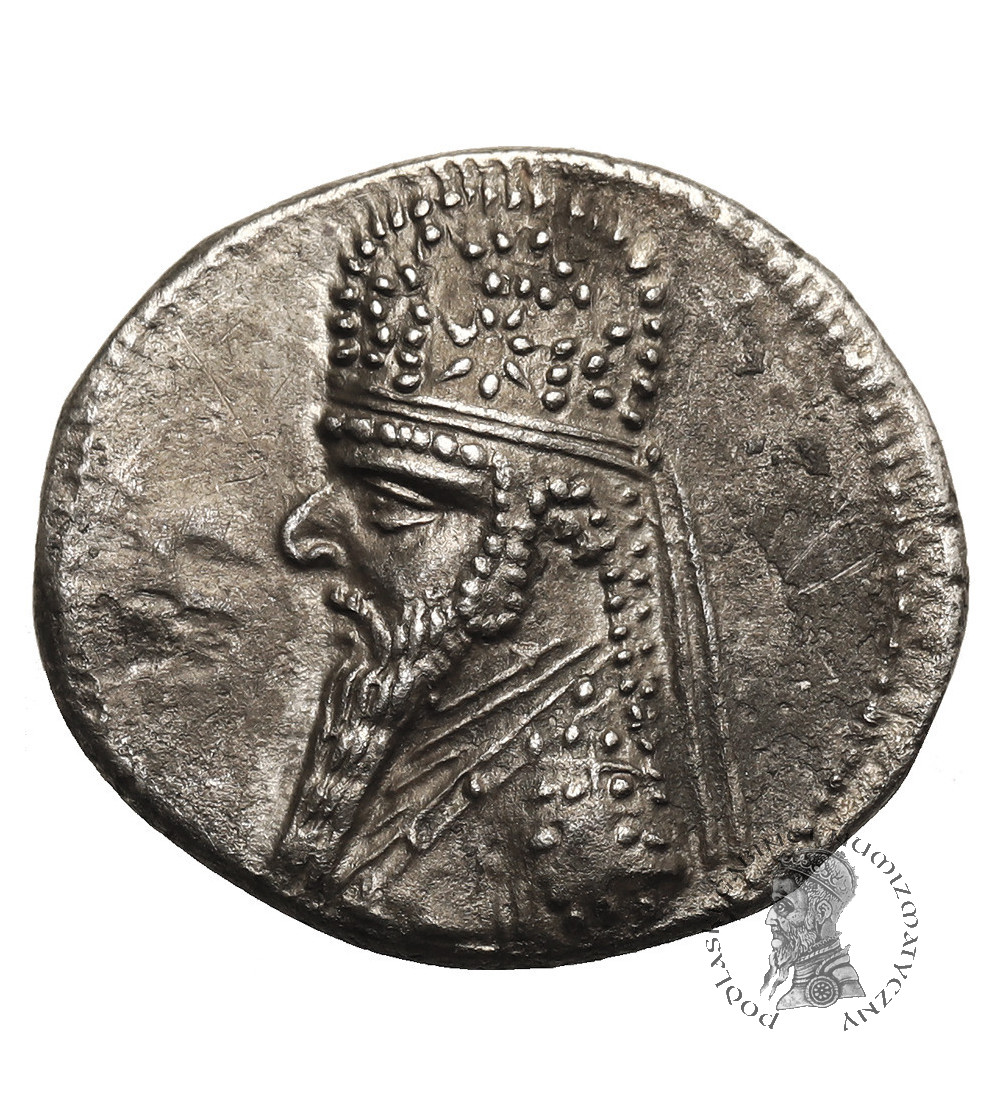Królestwo Partów. Mitrydates II, 121-91 r. p.n.e. AR Drachma, ok. 96/95-93/92 r. p.n.e., mennica Rages