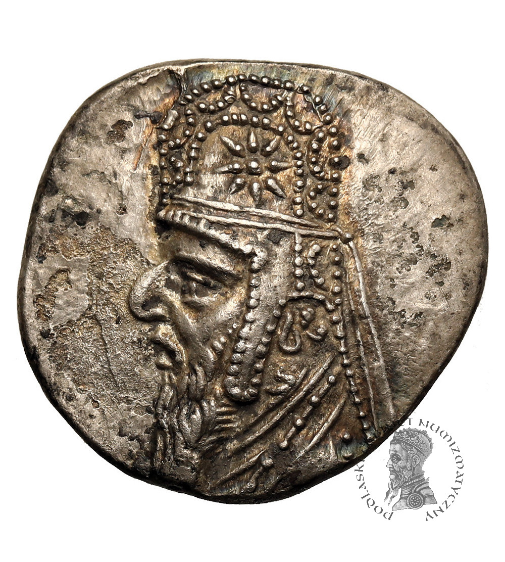 Królestwo Partów. Mitrydates II, 121-91 r. p.n.e. AR Drachma, ok. 96/95-93/92 r. p.n.e., mennica Rages
