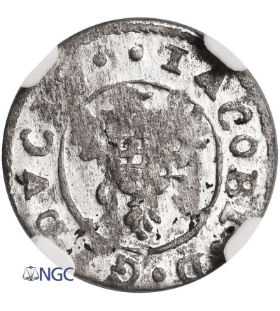 Kurlandia, Jakub Kettler 1642-1680. Szeląg bez daty, mennica Mitawa - NGC MS 63