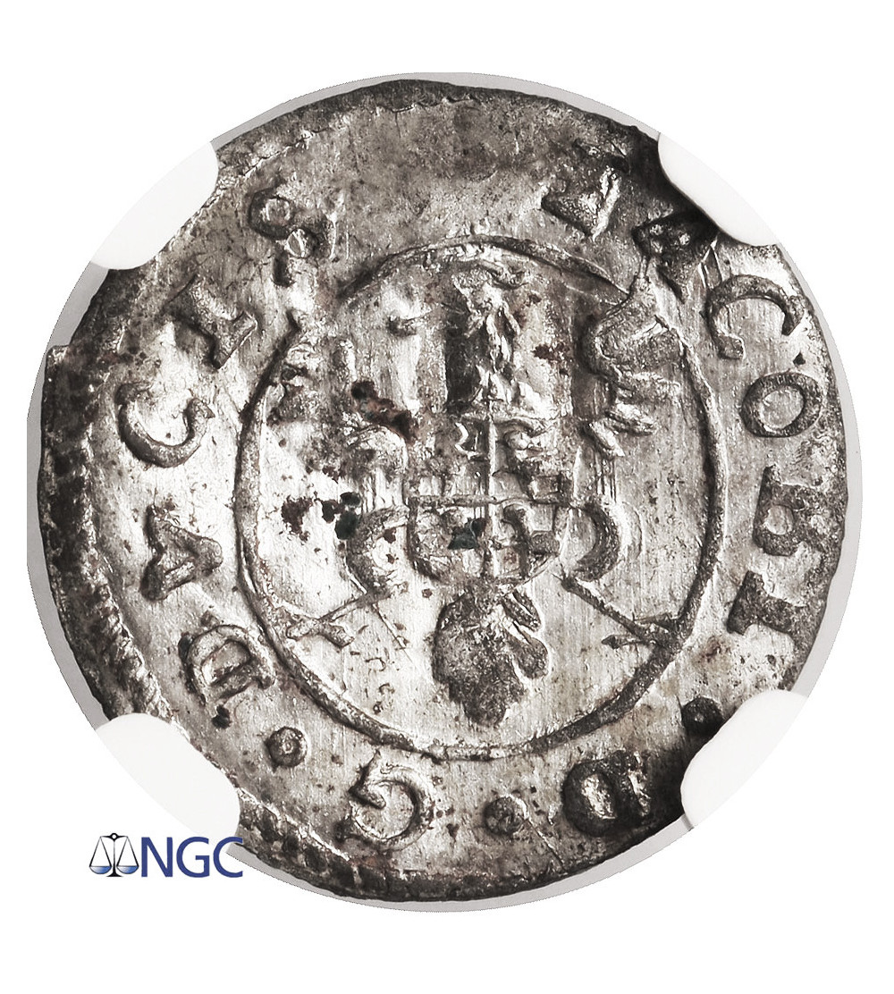 Kurlandia, Jakub Kettler 1642-1680. Szeląg bez daty, mennica Mitawa - NGC MS 62