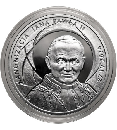 Poland. 10 Zlotys 2014, Canonization of John Paul II 27 IV 2014 - Proof