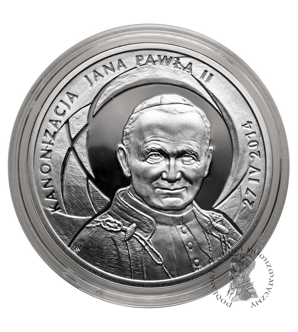 Poland. 10 Zlotys 2014, Canonization of John Paul II 27 IV 2014 - Proof