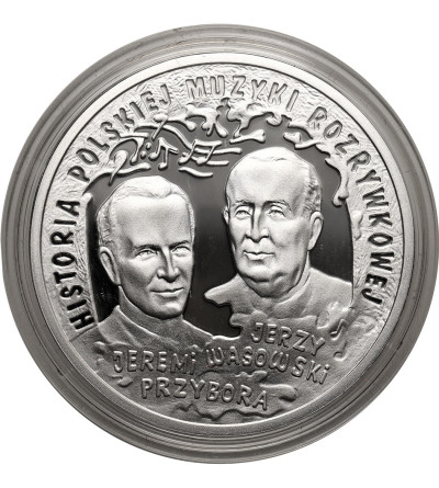 Poland. 10 Zlotys 2011, Jeremi Przybora, Jerzy Wassowski, History of Polish Popular Music - Proof
