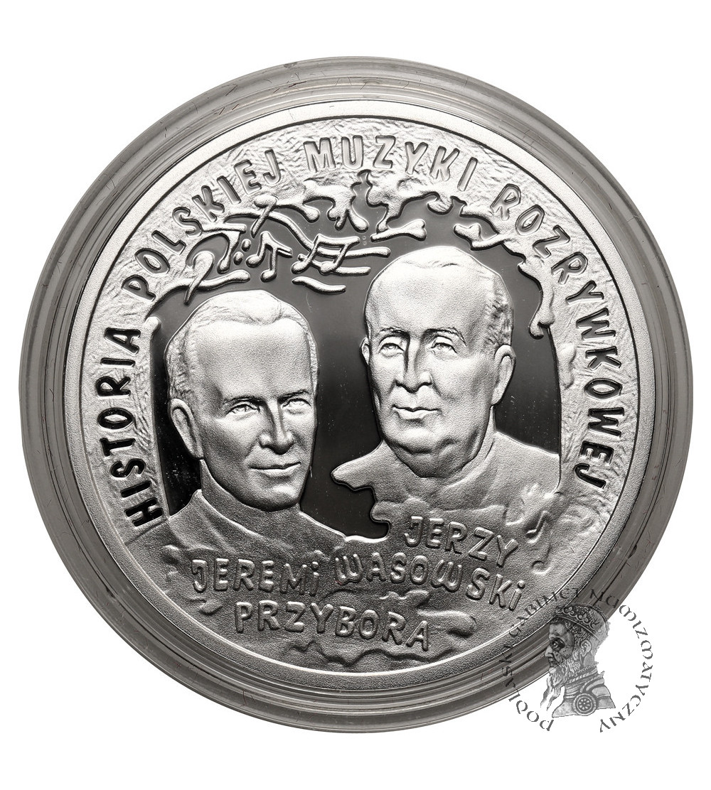 Poland. 10 Zlotys 2011, Jeremi Przybora, Jerzy Wassowski, History of Polish Popular Music - Proof