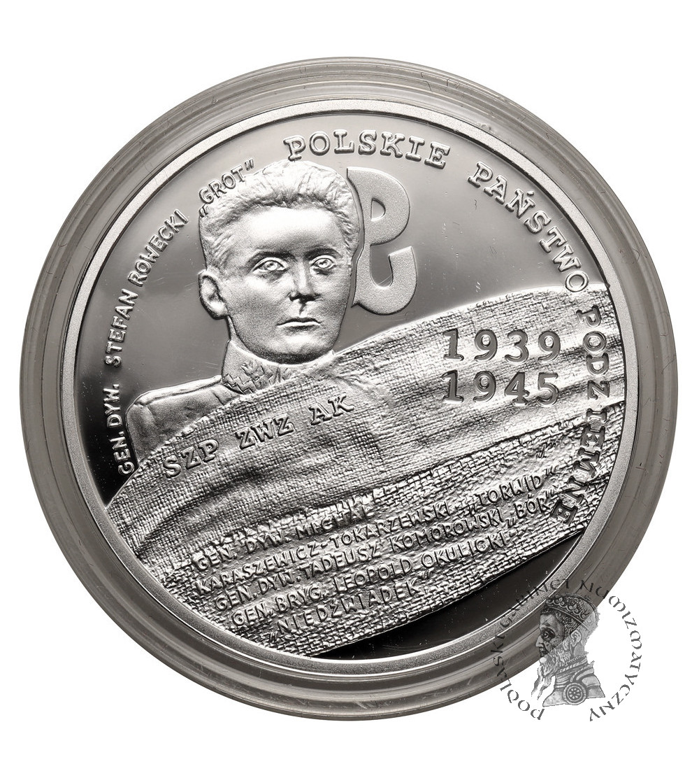 Polska. 10 złotych 2009, 70. Rocznica Utworzenia Polskiego Państwa Podziemnego - Proof