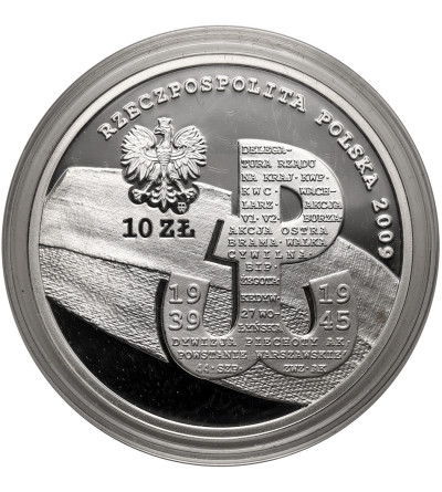 Poland. 10 Zlotys 2009, 70th Anniversary of the Establishment of the Polish Underground State - Proof