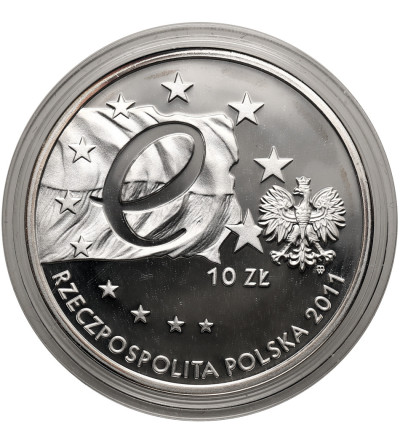 Poland. 10 Zlotys 2011, Poland’s Presidency of the Council of the European Union - Proof