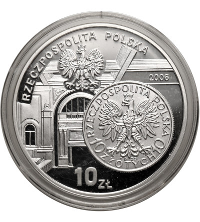 Poland. 10 Zlotys 2006, History of Zloty, Woman’s Head - Proof