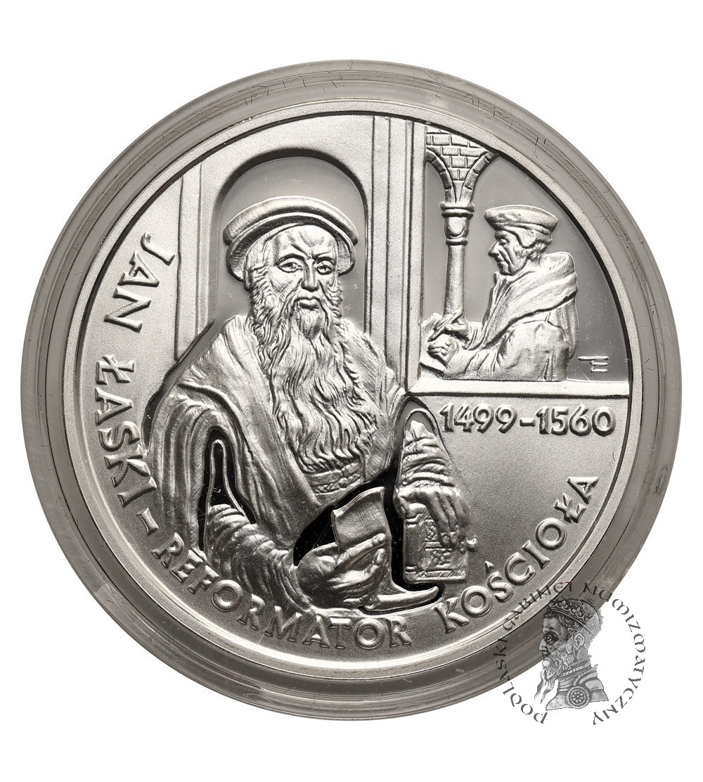 Polska. 10 złotych 1999, Jan Łaski Reformator Kościoła - 500. rocznica urodzin - Proof