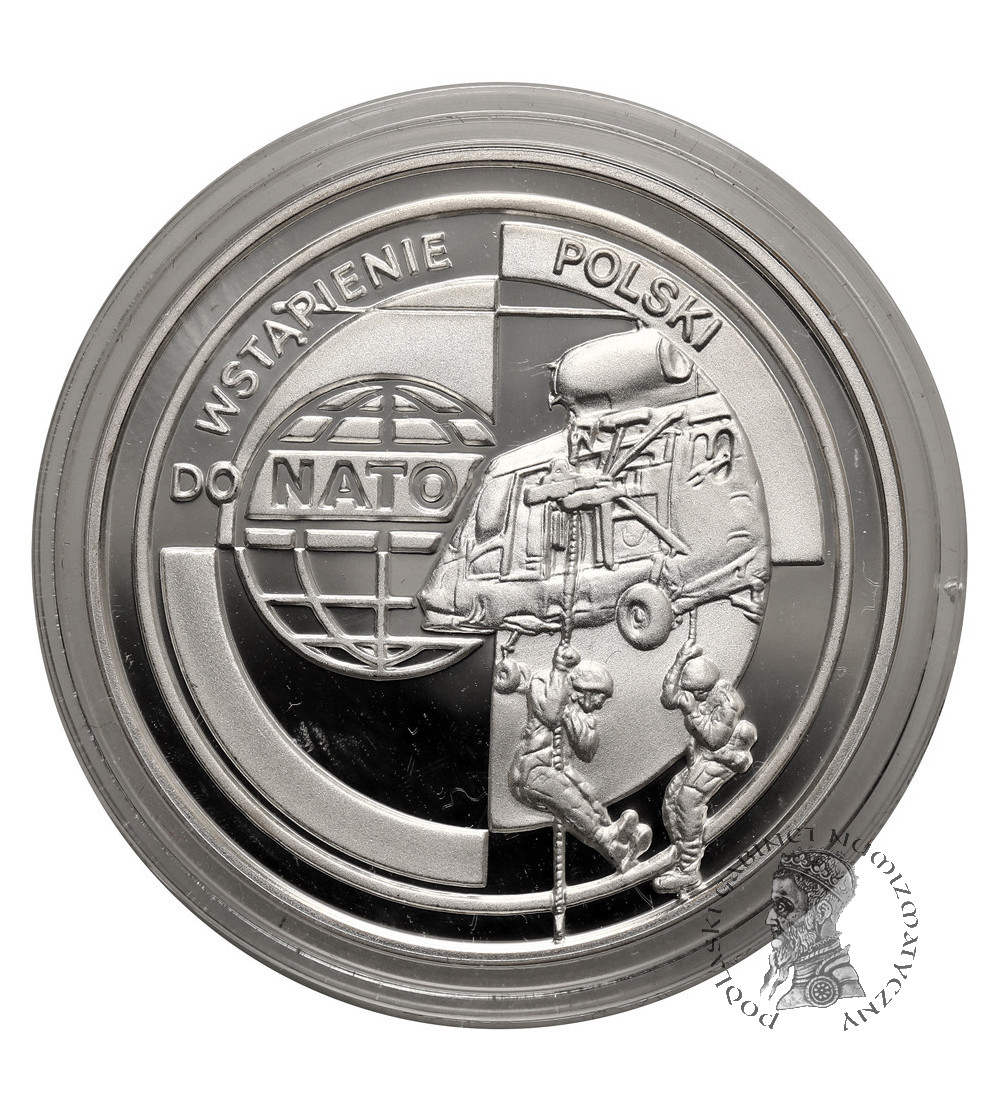 Polska. 10 złotych 1999, Wstąpienie Polski do NATO - Proof