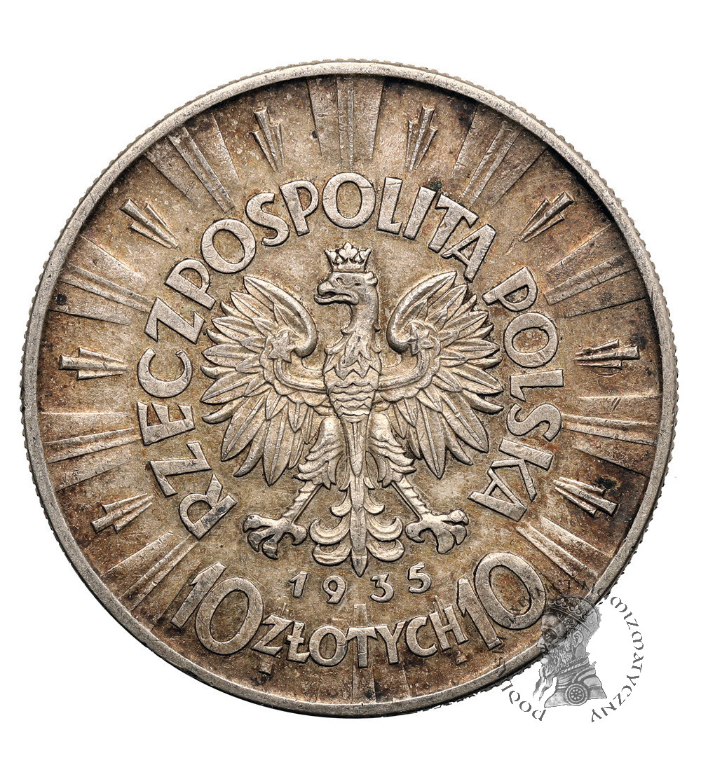 Polska. 10 złotych 1935, Józef Piłsudski, Warszawa