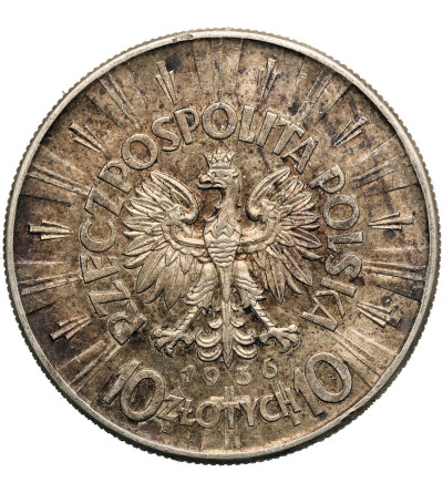 Polska. 10 złotych 1936, Józef Piłsudski, Warszawa