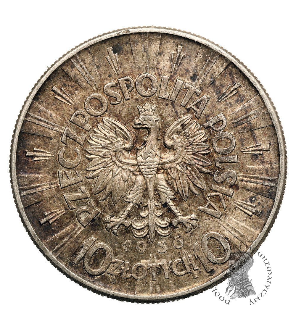 Poland. 10 Zlotys 1936, Józef Piłsudski, Warsaw Mint