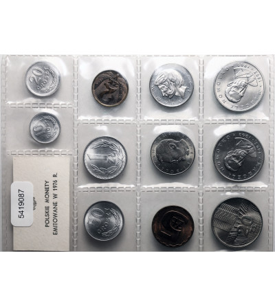 Poland, PRL (1952-1989). Set of coins issued in 1976, 11 pcs.