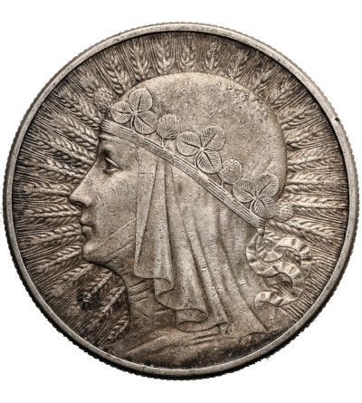 Polska. 10 złotych 1932, Londyn - bez znaku mennicy, głowa kobiety