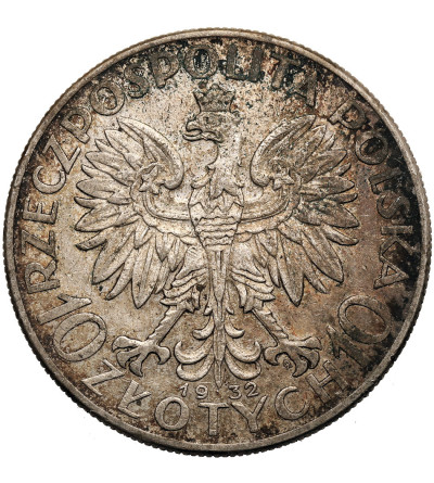 Polska. 10 złotych 1932, głowa kobiety, Warszawa