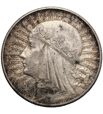 Poland. 10 Zlotys 1932, woman`s head, Warsaw
