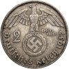 Niemcy, III Rzesza (1933-1945). 2 marki (Reichsmark) 1937 D, Monachium, Paul von Hindenburg