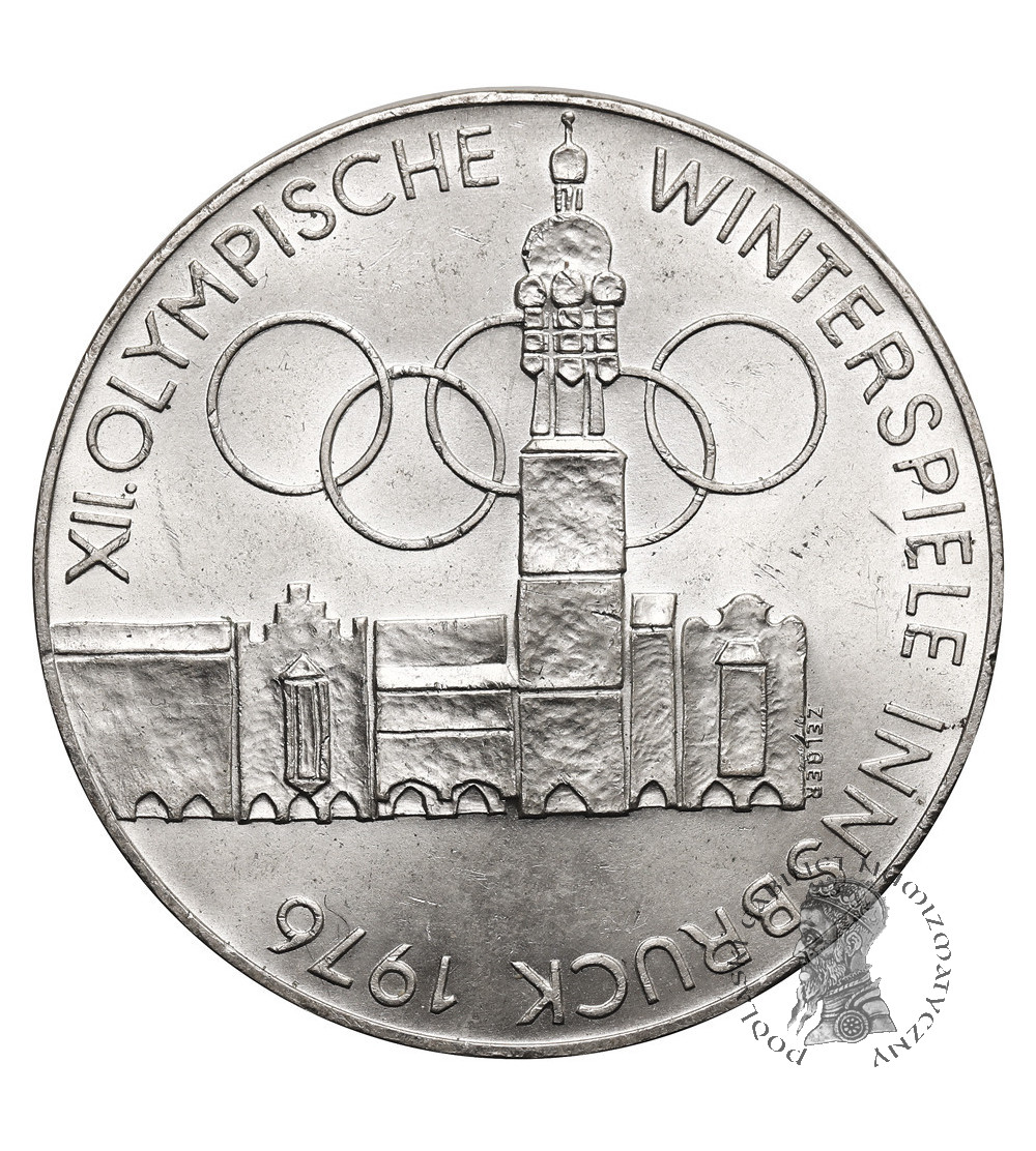 Austria. 100 szylingów 1975, XII Zimowe Igrzyska Olimpijskie 1976 Innsbruck
