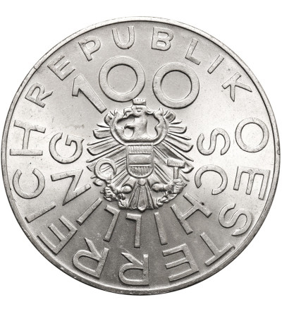 Austria. 100 szylingów 1976, 175. rocznica urodzin Johanna Nestroya