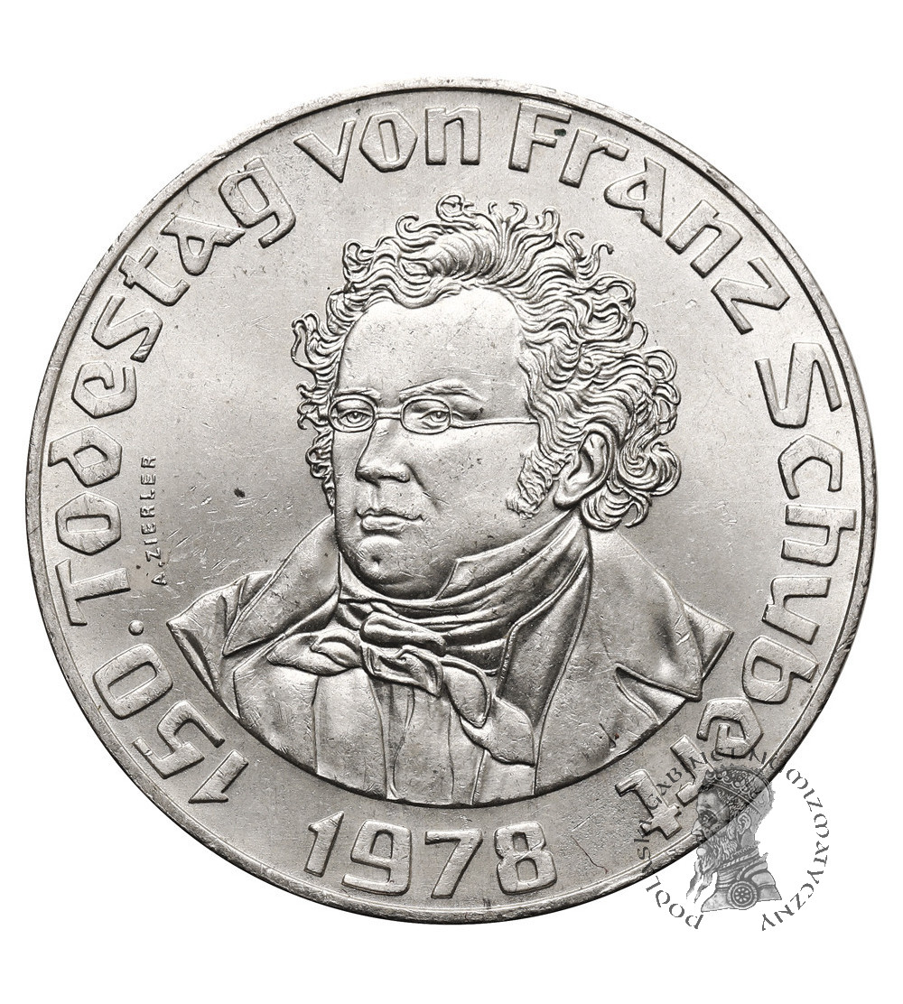 Austria. 50 Schilling 1978, 150th Anniversary of the Death of Franz Schubert