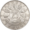 Austria. 25 szylingów 1958, 100. rocznica urodzin Auera von Welsbacha, chemika