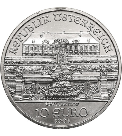Austria. 10 Euro 2003, Zamek Schloss Hof