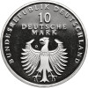 Niemcy. 10 marek 1998 D, Monachium, 50. rocznica wprowadzenia marki niemieckiej - moneta platerowana złotem
