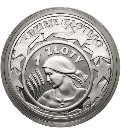Polska. 10 złotych 2004, Dzieje Złotego, Żniwiarka - Proof